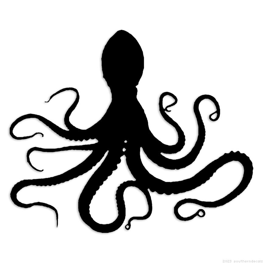 Octopus Tentacles – Decal Sticker – Multiple Colors & Sizes – ebn6026