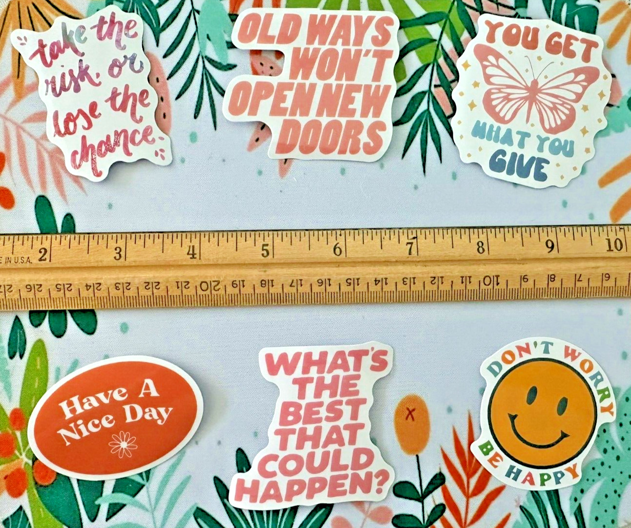 25 Inspirational Motivational Mental Health Cute Saying Stickers Laptop Mix Lot
