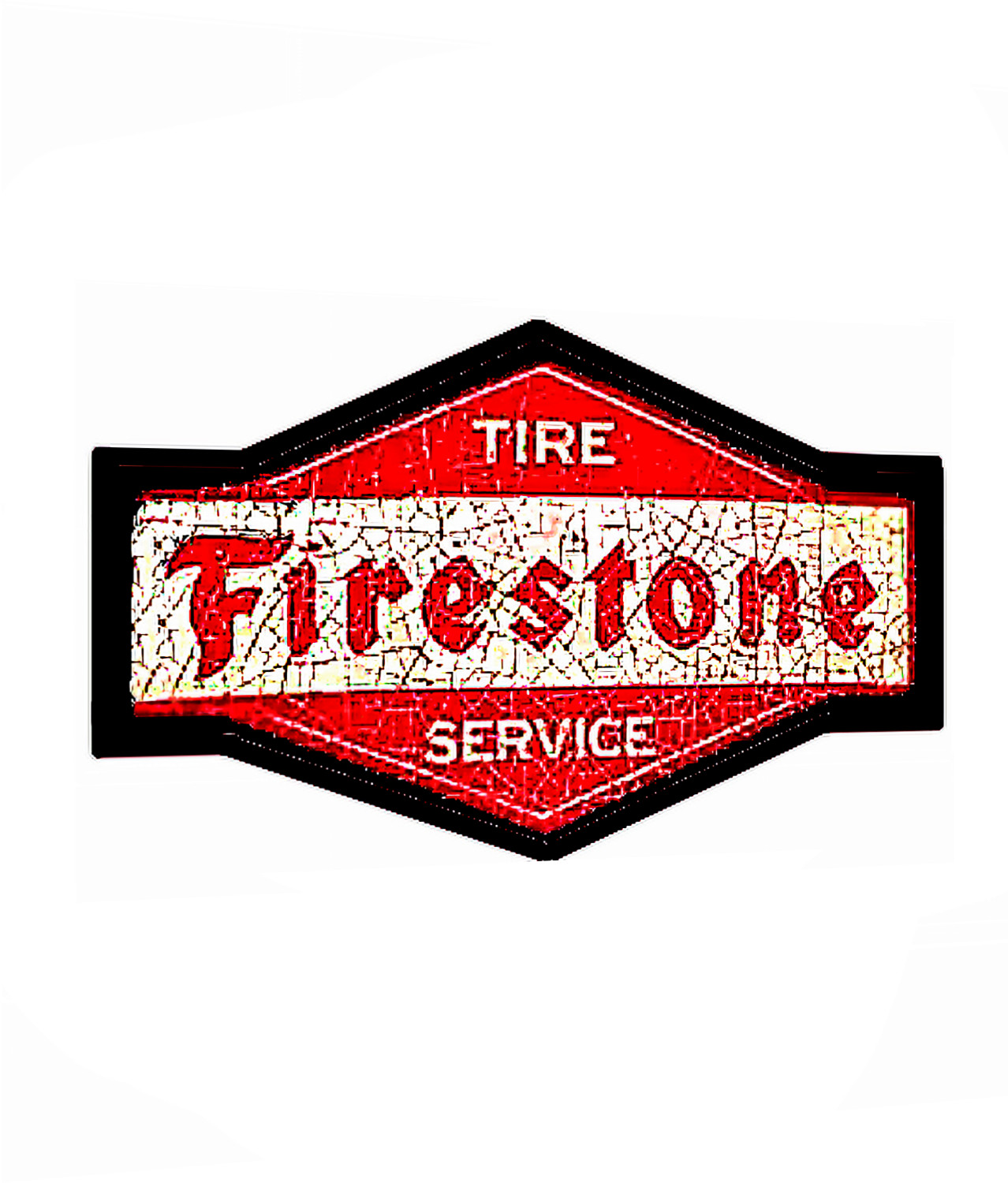 Firestone Sign Decal Sticker -Tires Service 50’s, 60’s Vintage Replica 4 Sizes