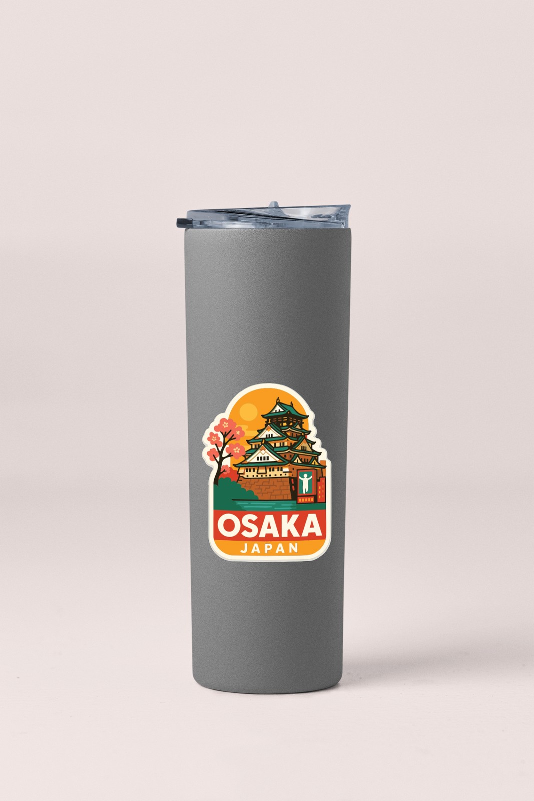 Osaka Japan Sticker Decal Vinyl Die-Cut City Skyline Landmark Design