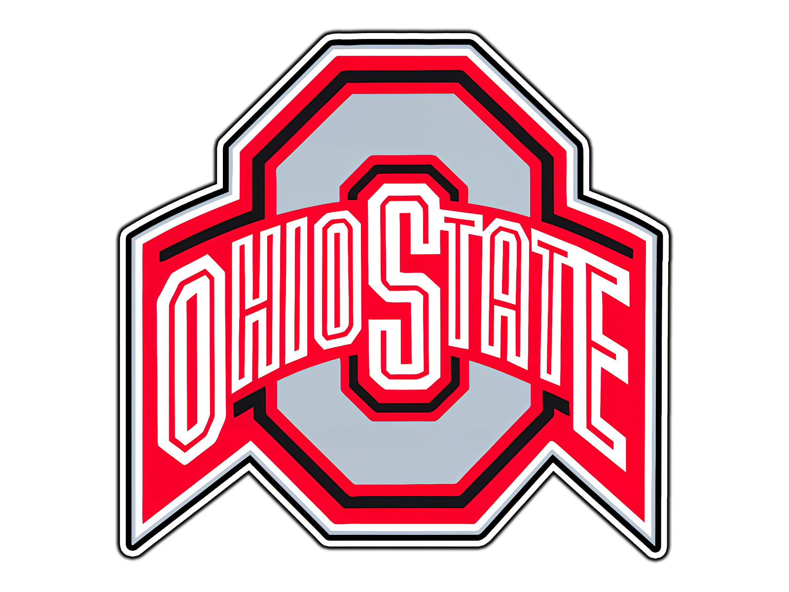 #400 Ohio State Buckeyes Logo #2 Waterproof Vinyl Sticker Decal Die-Cut
