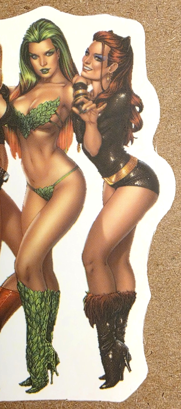 Harley Quinn Poison Ivy Catwoman Sticker Suicide Squad DC Comics Anime Manga Art