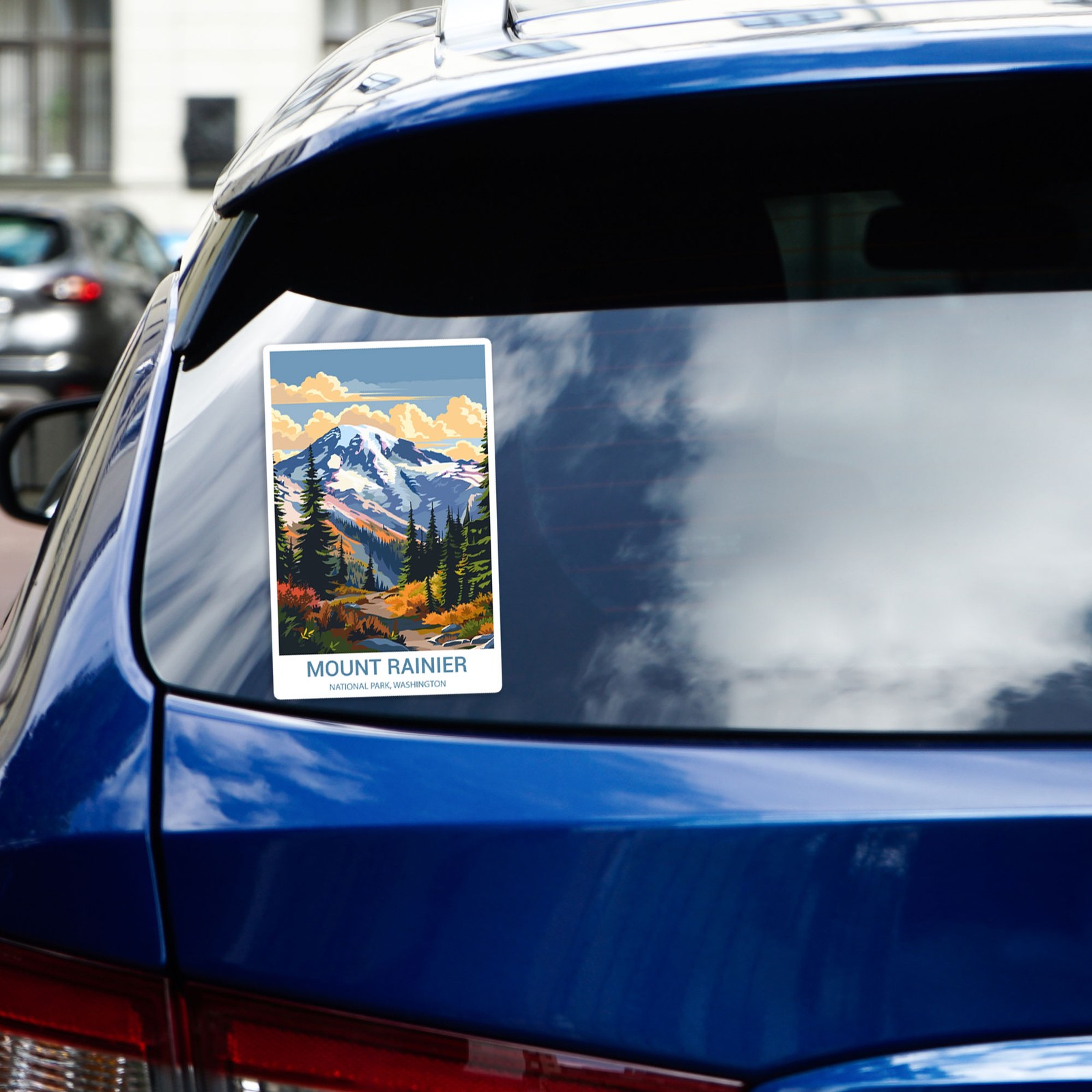Mount Rainier National Park – Vinyl Decal Sticker – Car Window Laptop – #1302