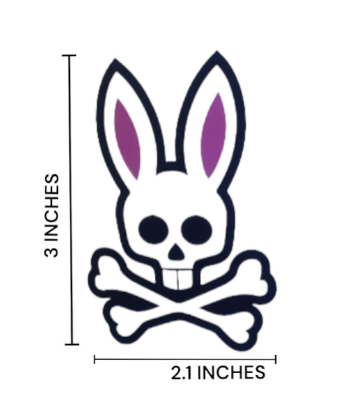 Bunny Stickers Sublimation DIY Stickers for T-shirts Hats Jackets Bags Crafting