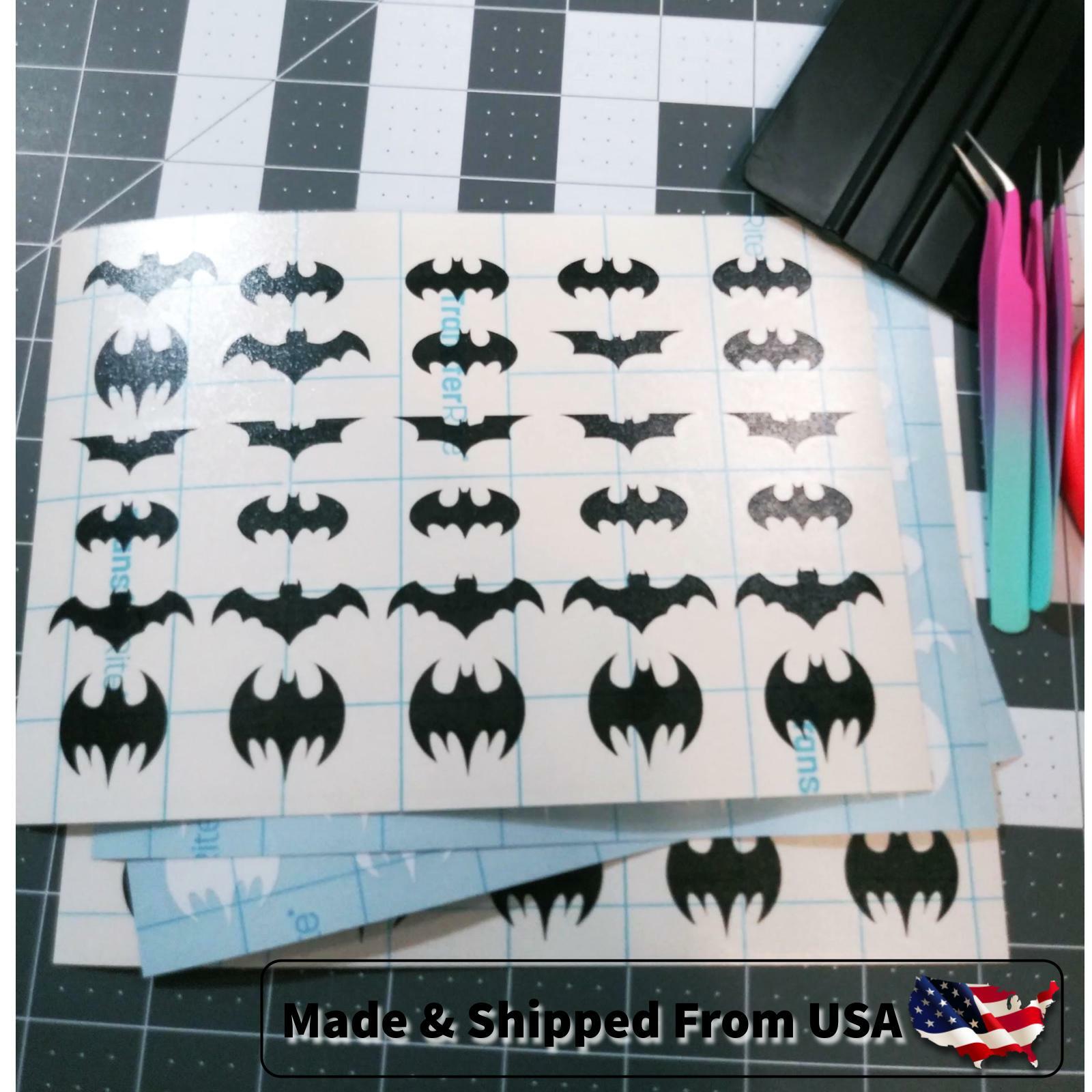 Batman Dark Knight Mini Logos Vinyl Stickers Decals Sheet