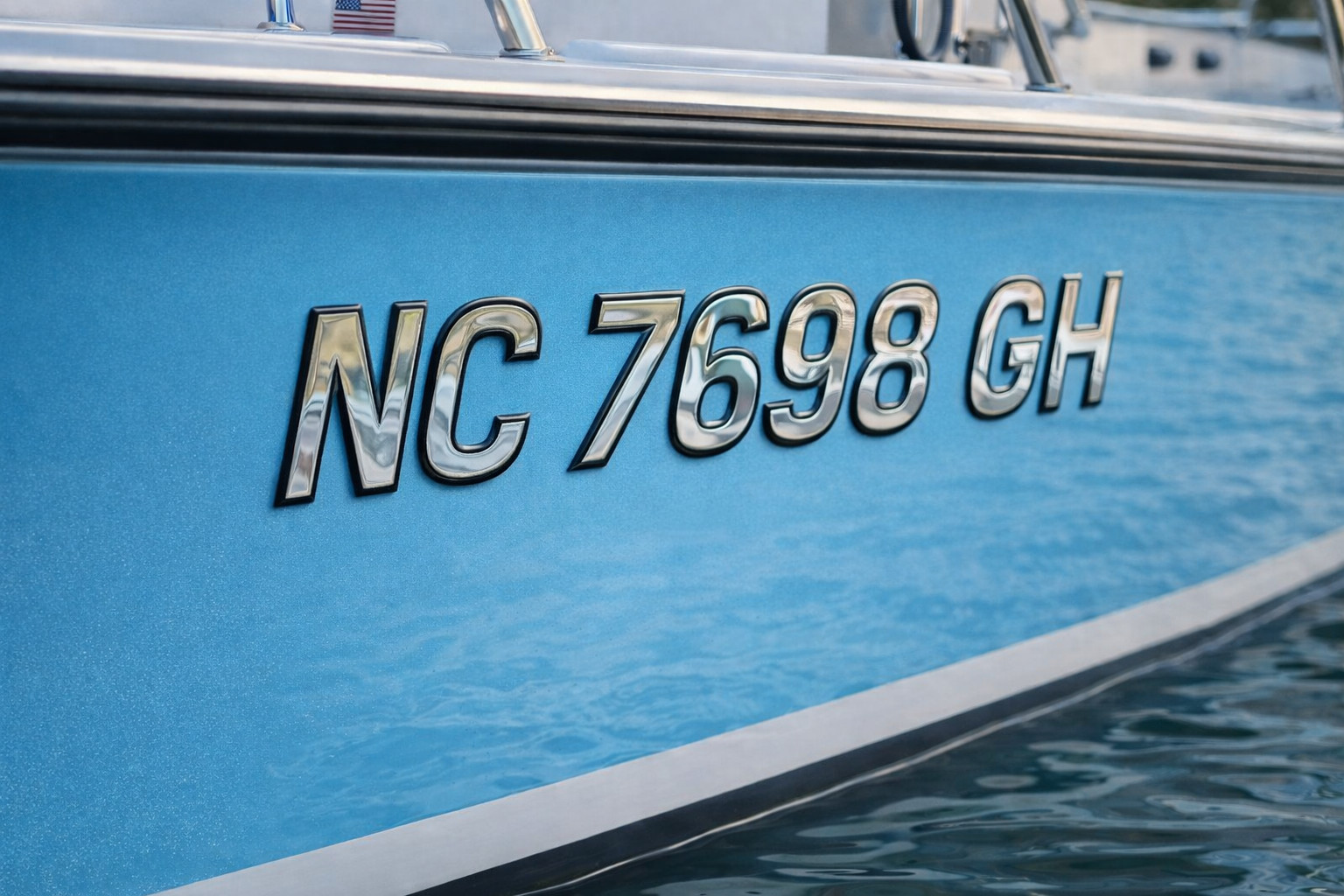 Boat Registration Numbers Vessel Registration Stickers Watercraft 3D Raised