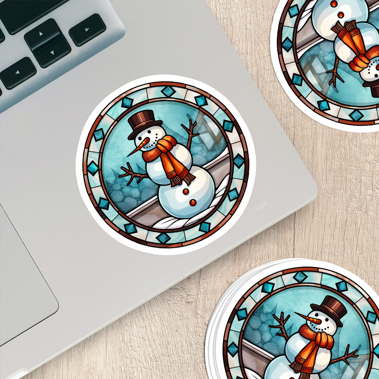 Snowman Vinyl Sticker – Add a Frosty Friend to Your Life