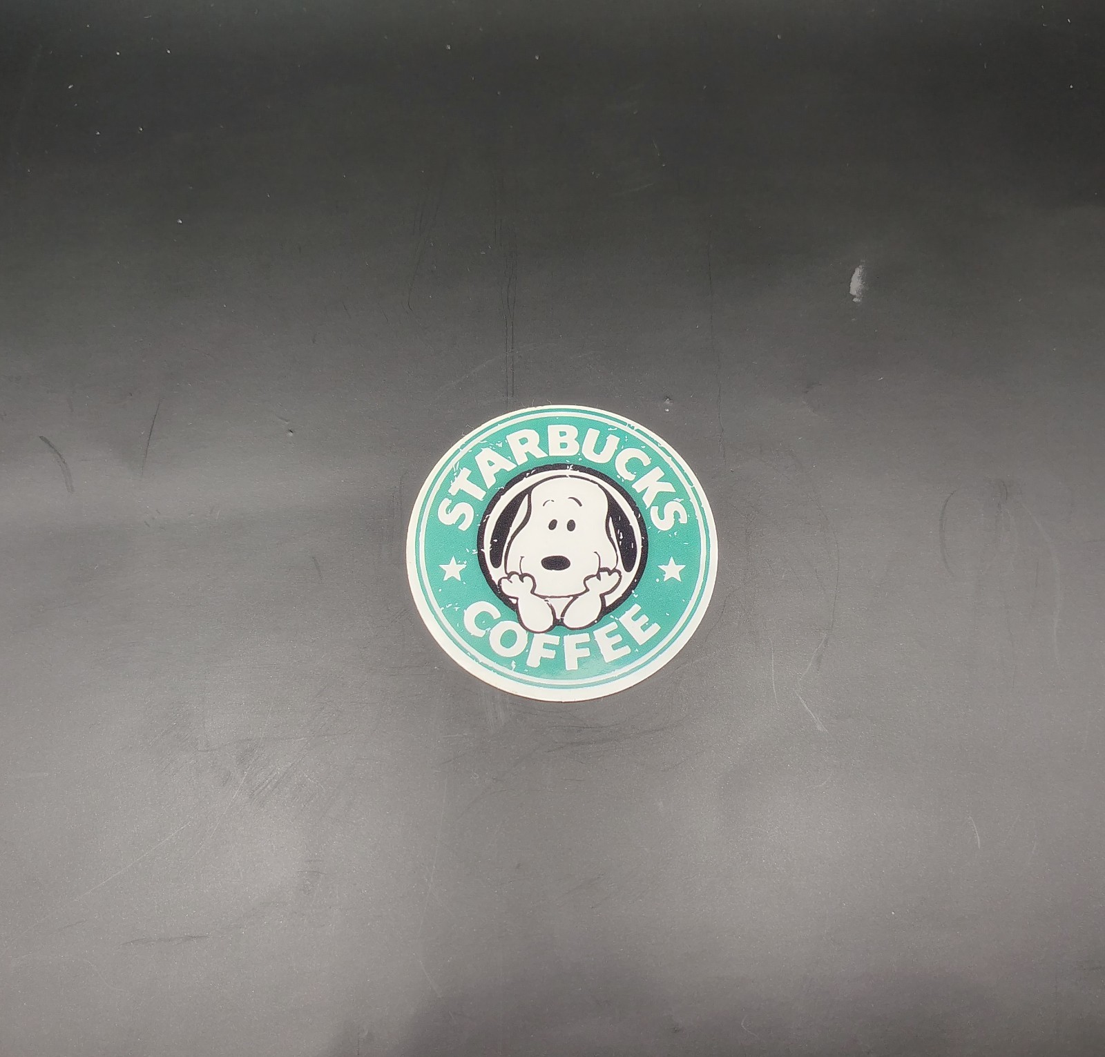 RARE Snoopy Starbucks Coffee Vinyl Decal Sticker Peanuts Series SHIPS FREE