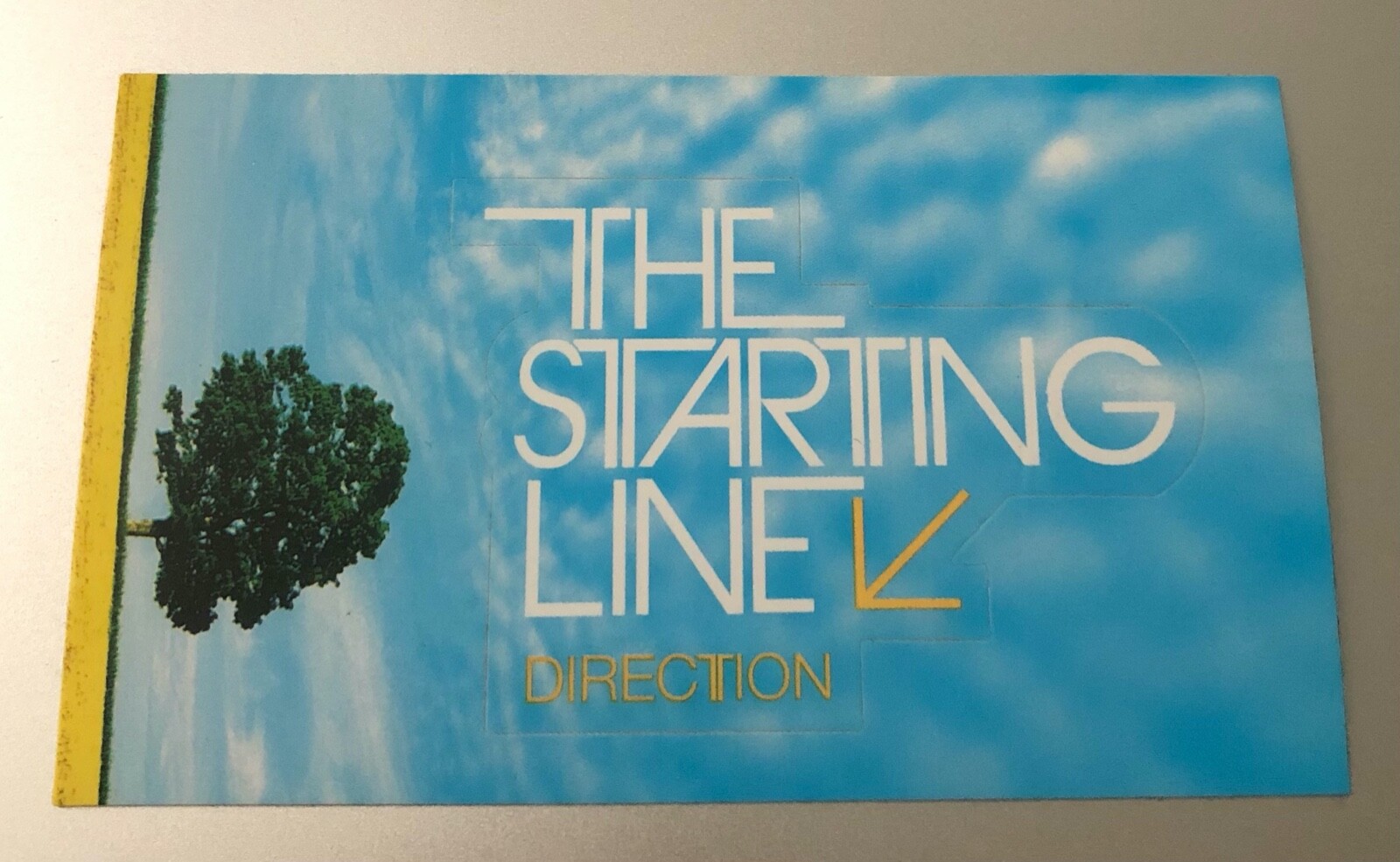 Vintage Unused The Starting Line Sticker Direction Album July 2007 Pop Punk Rare