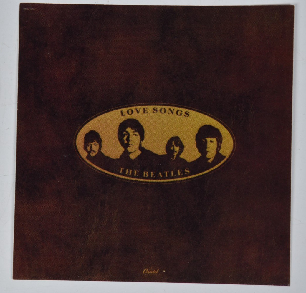Vintage The Beatles Love Songs Album Cover Art 6″ Art Print 45 Record Paper ONLY