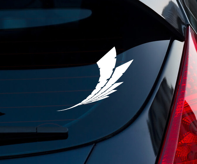 Red Veil Warframe Matte White Indoor/Outdoor Vinyl Decal 5.6″x4.7″