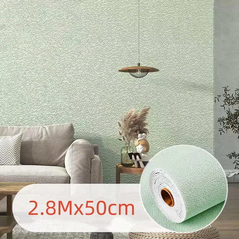 3D Anti-Collision Soft Wall Sticker Sponge Self-Adhesive Wallpaper Wall Sticker