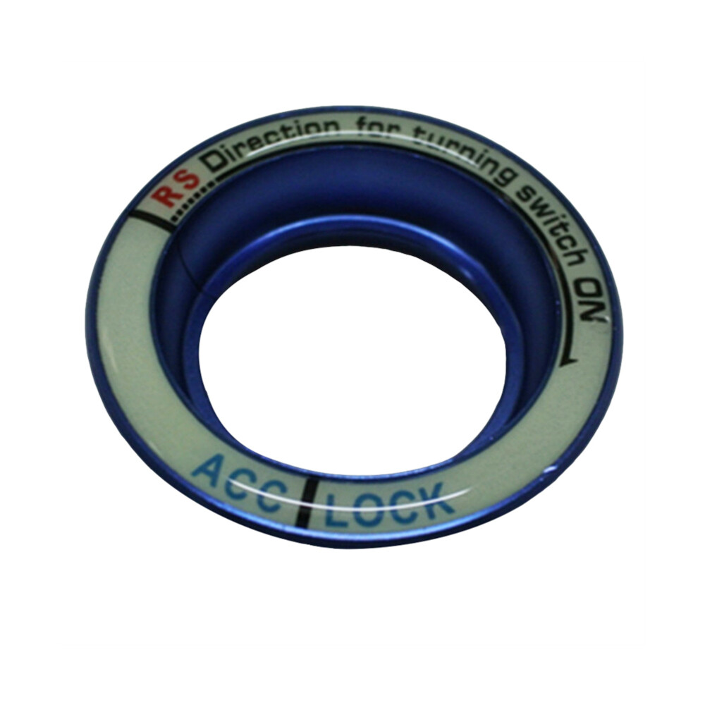 Car Key Hole Sticker Luminous Glow Cover Ring Decal for Focus (Blue)