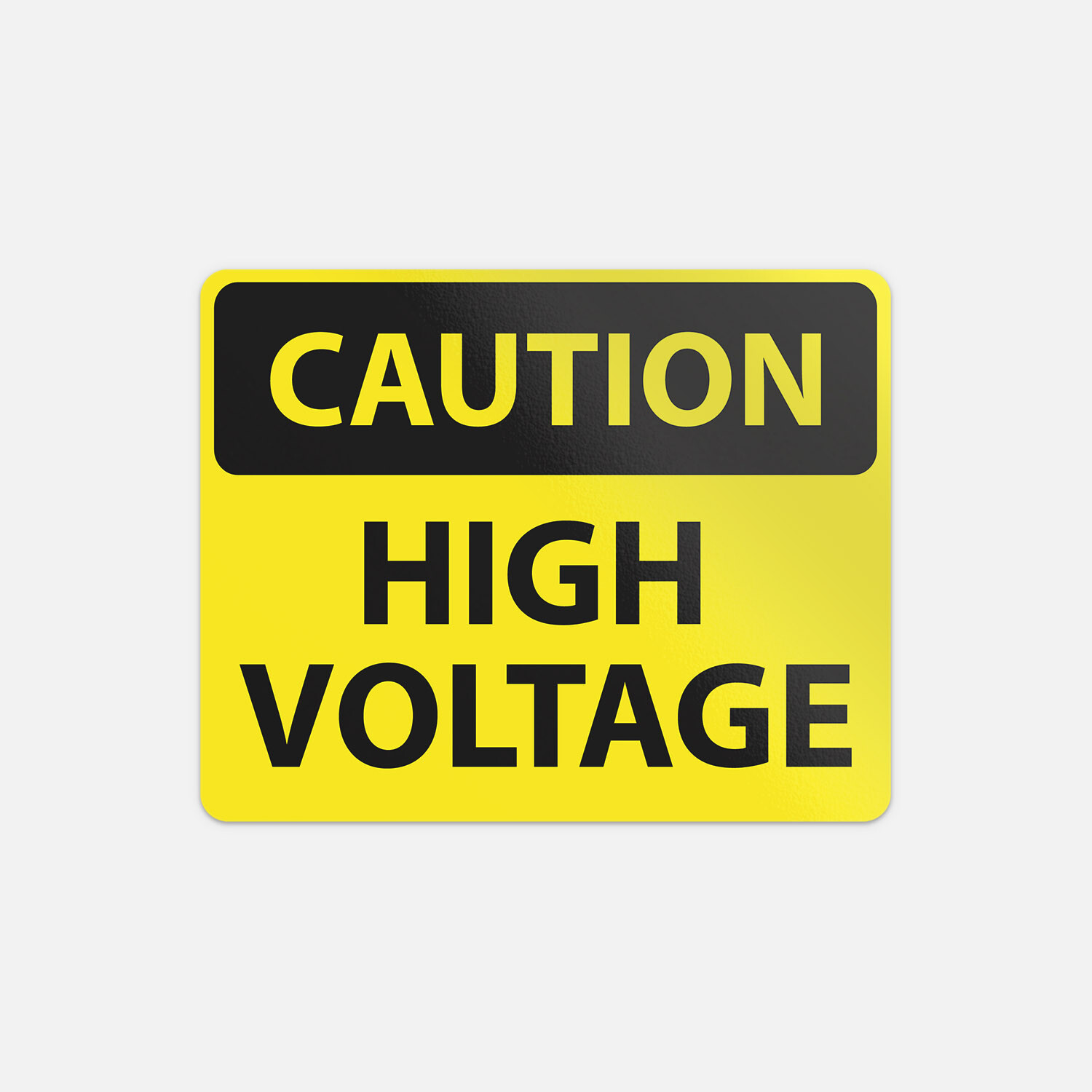 Caution High Voltage Slogan Sign Vinyl Sticker Decal