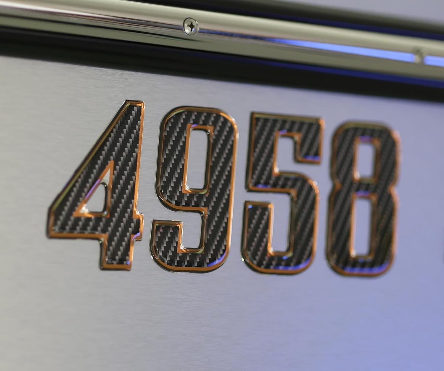 Carbon Fiber Bronze Boat & Jet Ski Registration Numbers 3D Raised Waterproof 3″