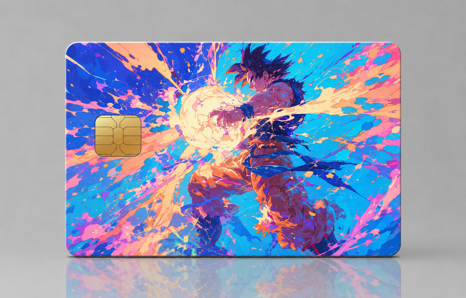 Son Goku’s Prismatic Kamehameha Burst Dragon Ball Z Debit Card Credit Card Skin