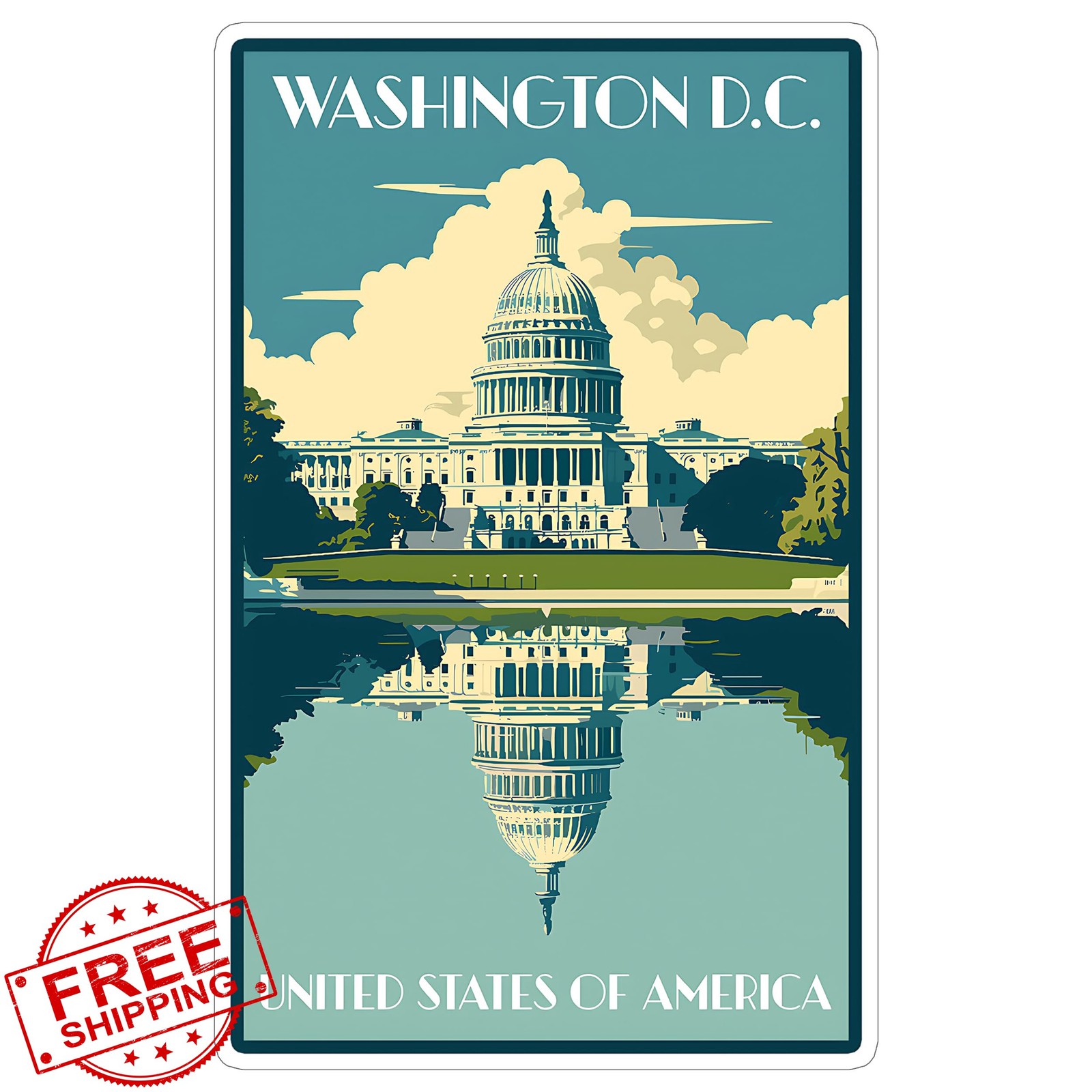 No Thorns Media Washington DC sticker