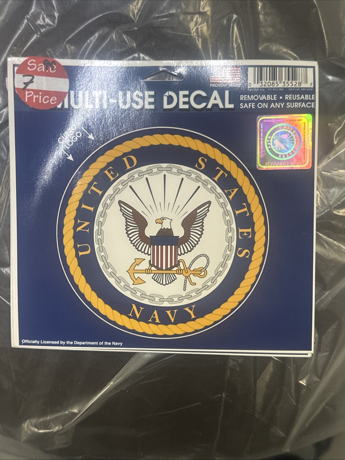 United States Navy Multi Use Decal 4.5″ x 6″ Safe On ANY Surface! FREE SHIPPING