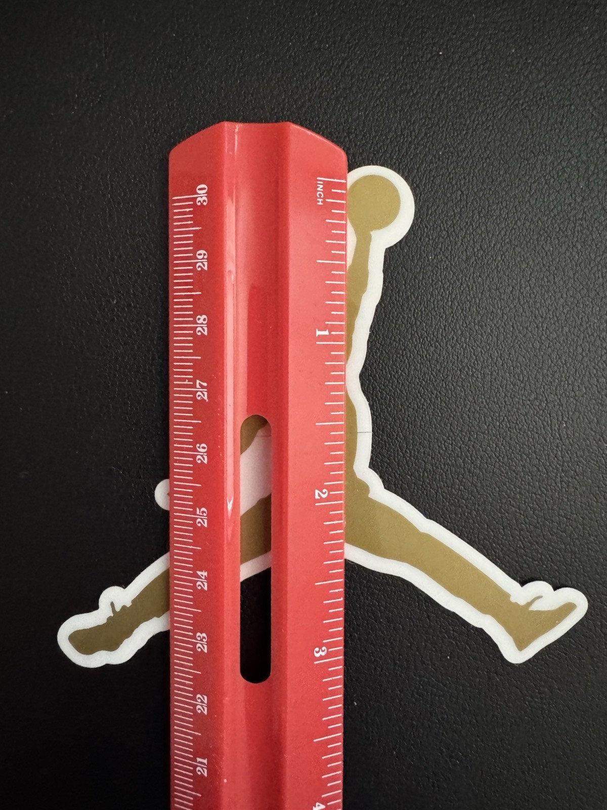 Authentic Air Jordan Jumpman Sticker (Approx 3.5″ x 3.5″) Nike Gold Flight Logo