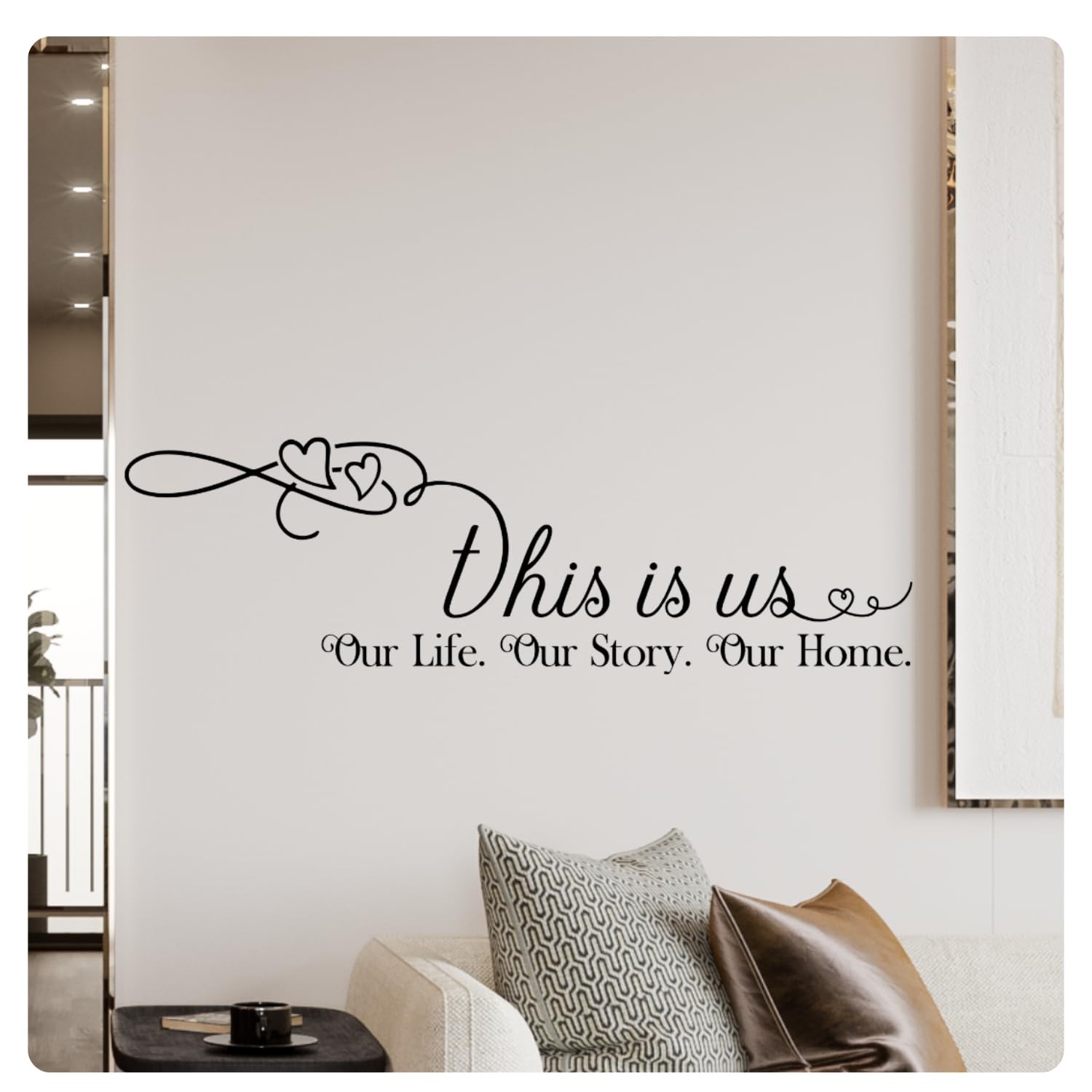 – This is Wall Decal – Family Sticker Quote, Inspirational Vinyl Art Decor fo…