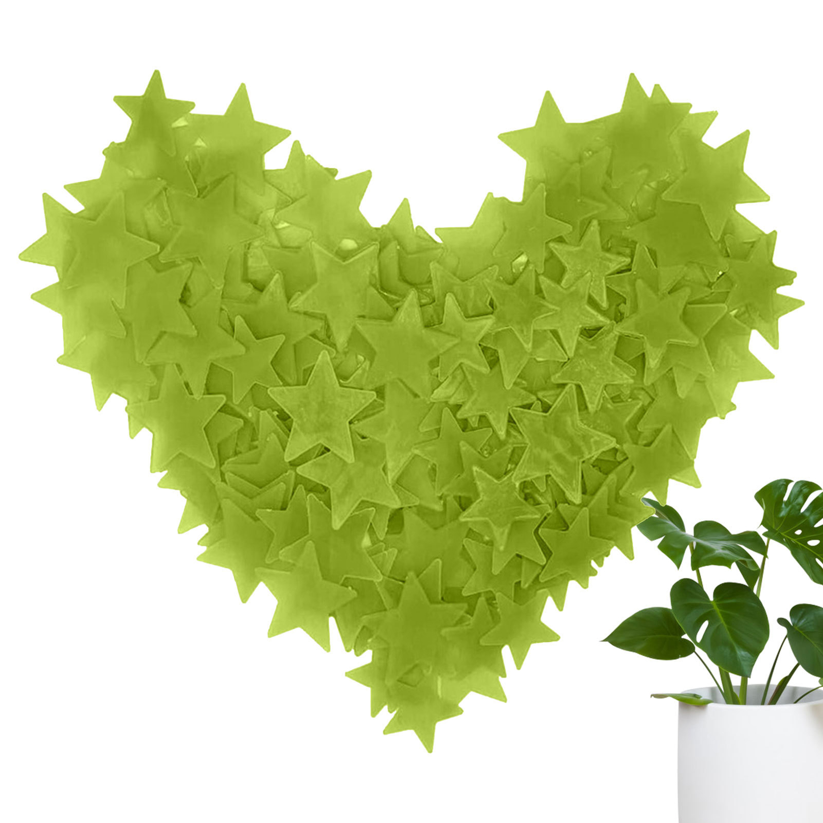 Ceiling Stars Glow in The Dark Fluorescent 100 pcs Stars Ceiling Wall Stickers