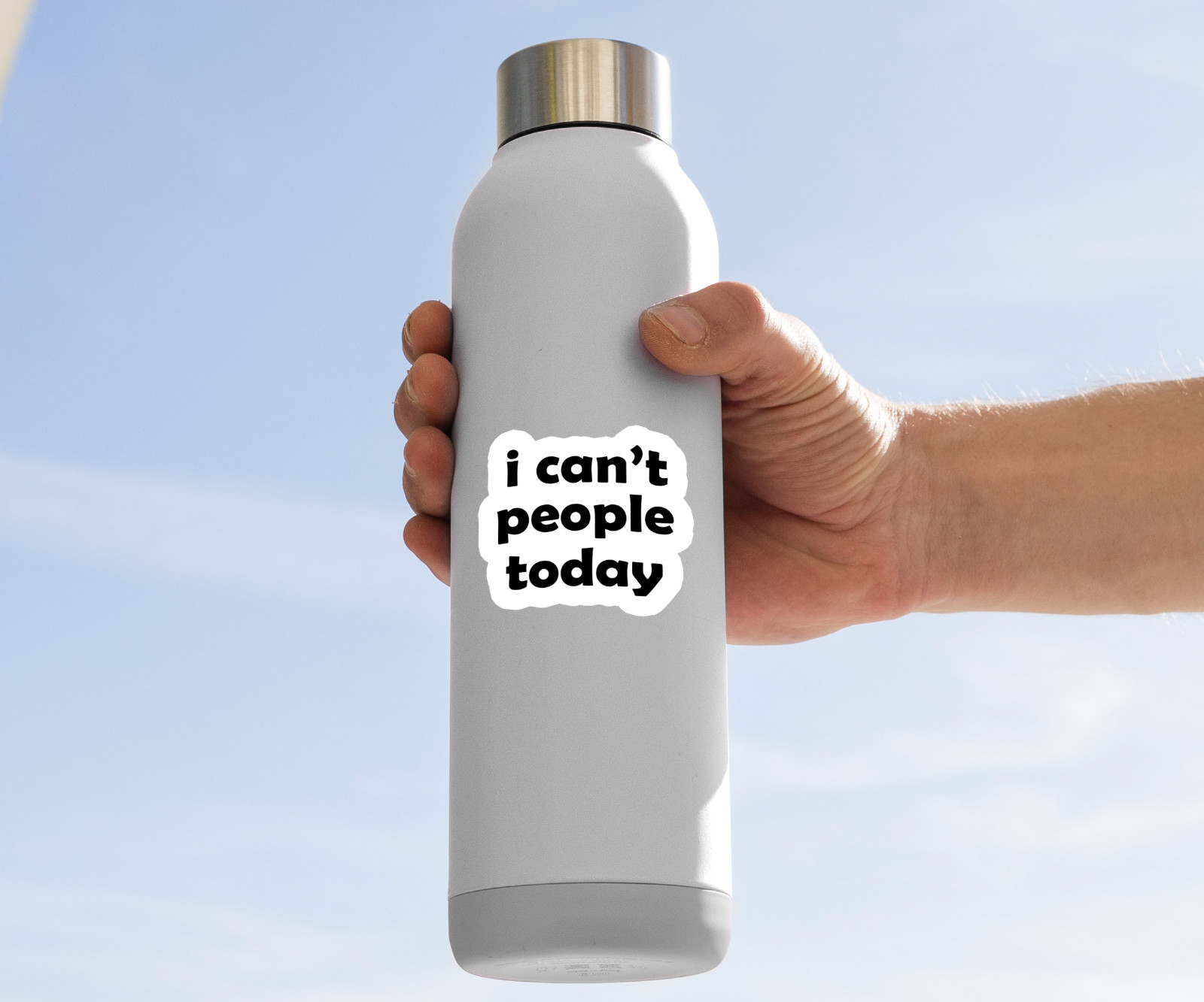I Can’t People Today Vinyl Sticker – Funny Introvert Decal
