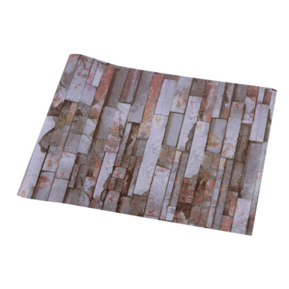32ft 3D Stone Brick Wallpaper Background Modern Vinyl Film Sticker Self-adhesive