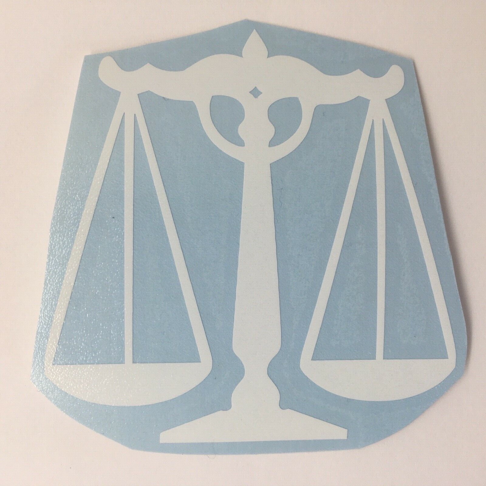 Scales of Justice Vinyl Sticker Decal High Quality Lady Libra Pawn Equal Weight