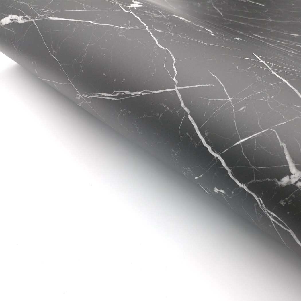 Matte Black Marble Interior film – Peel & Stick Decorative Renovated Film