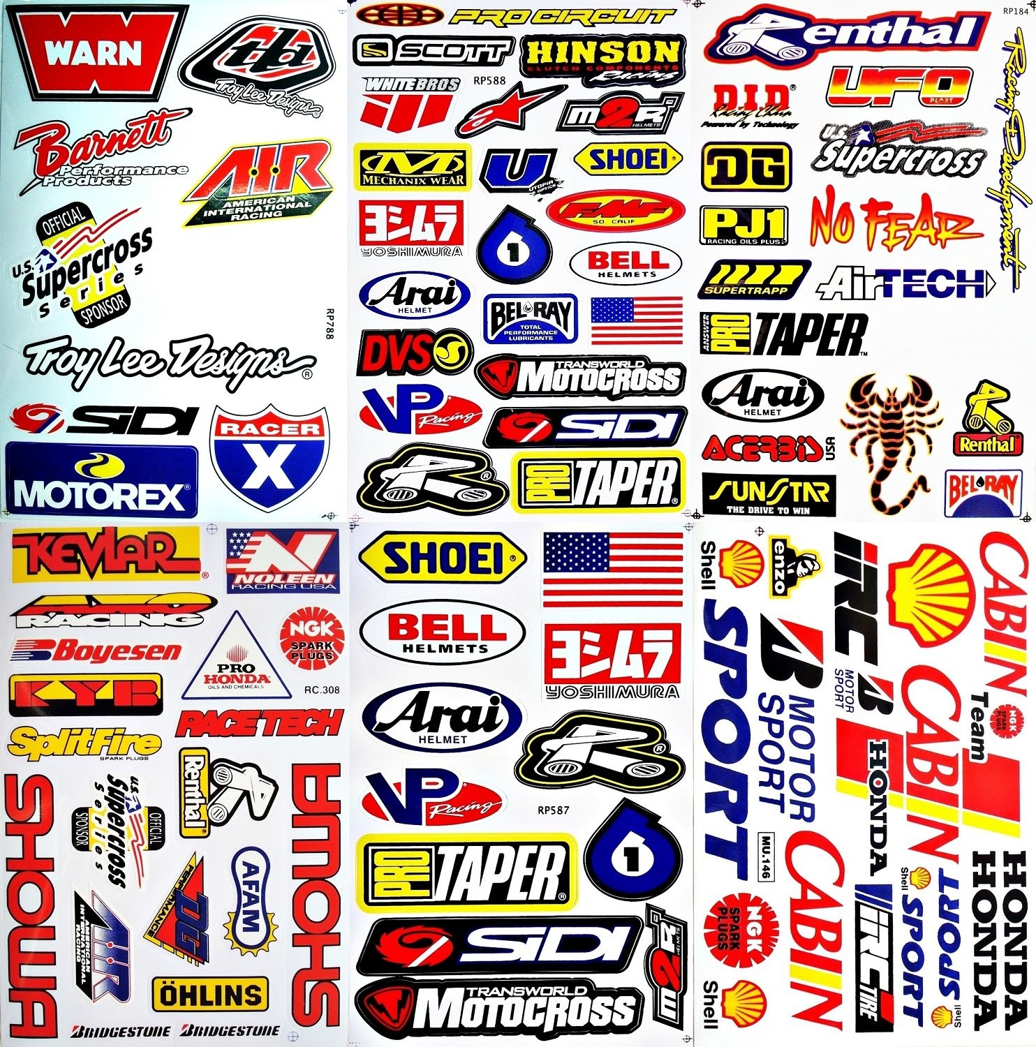 Multicolor Water Resistant Stickers Decals for Car ATV Motorcycle 7×10 inches