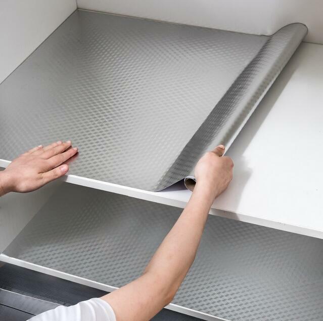 Waterproof Oil proof wallpaper Kitchen Self Adhesive Aluminum Foil Wall Sticker