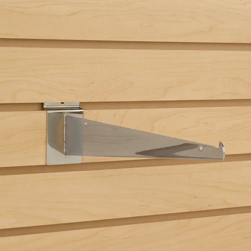 Econoco SW/16KB Shelf Brackets for Slatwall – Chrome (Pack of 48)