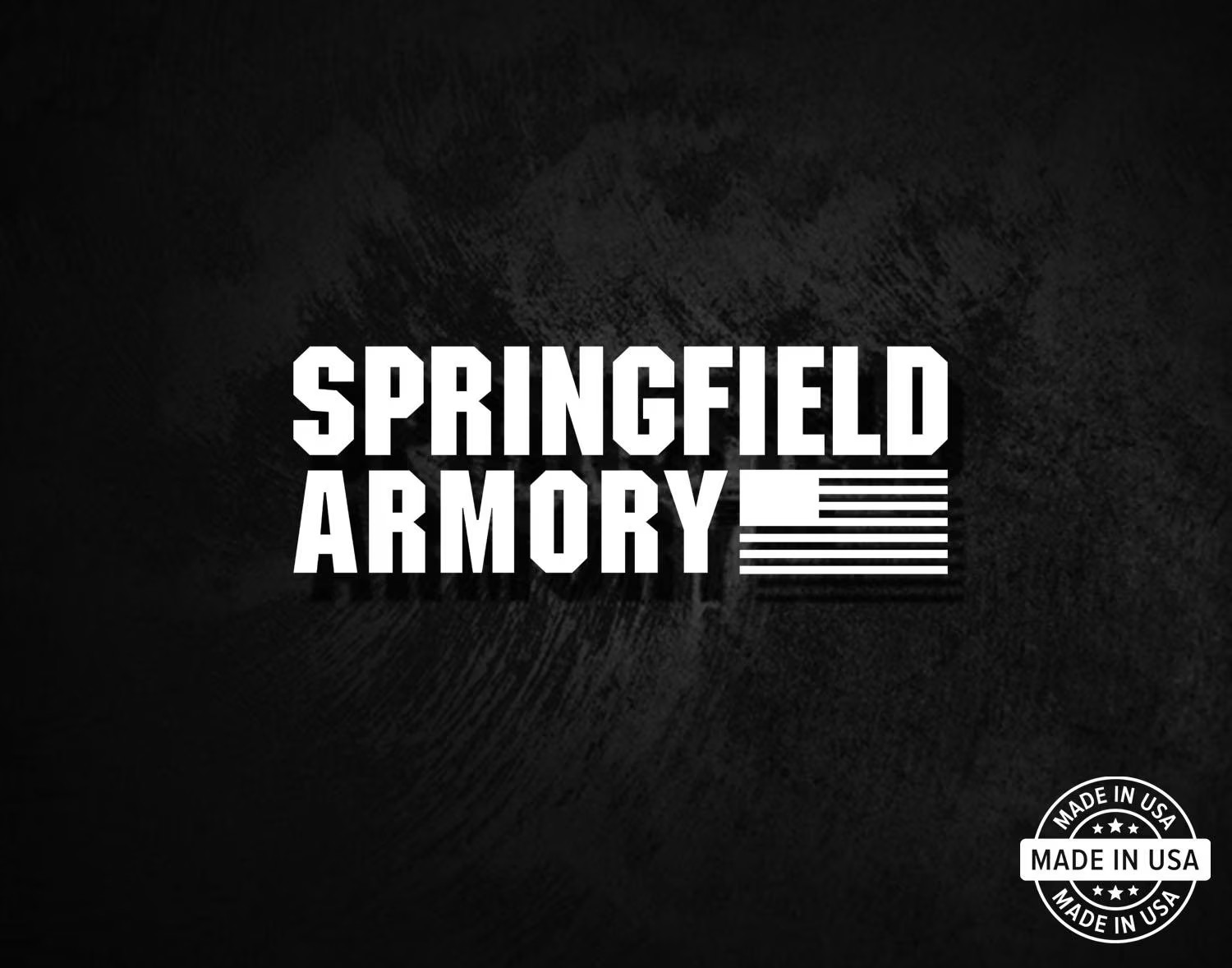 Springfield Armory Decal, Vinyl Die Cut Window Sticker, 100% Made In USA