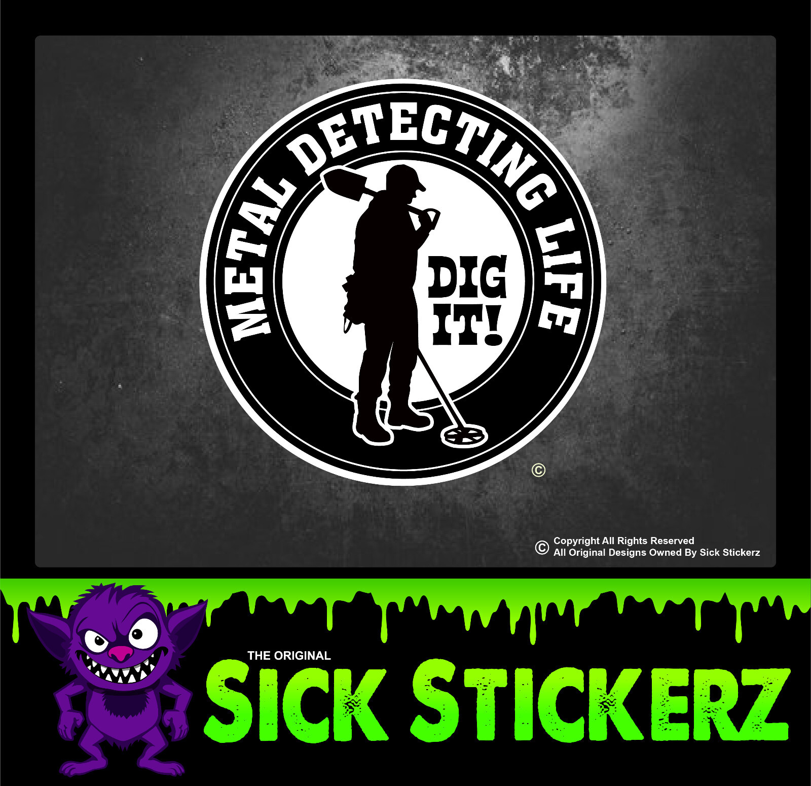 Metal Detector Sticker Window Decal Treasure Hunter Coins Hobby Dirt Fishing