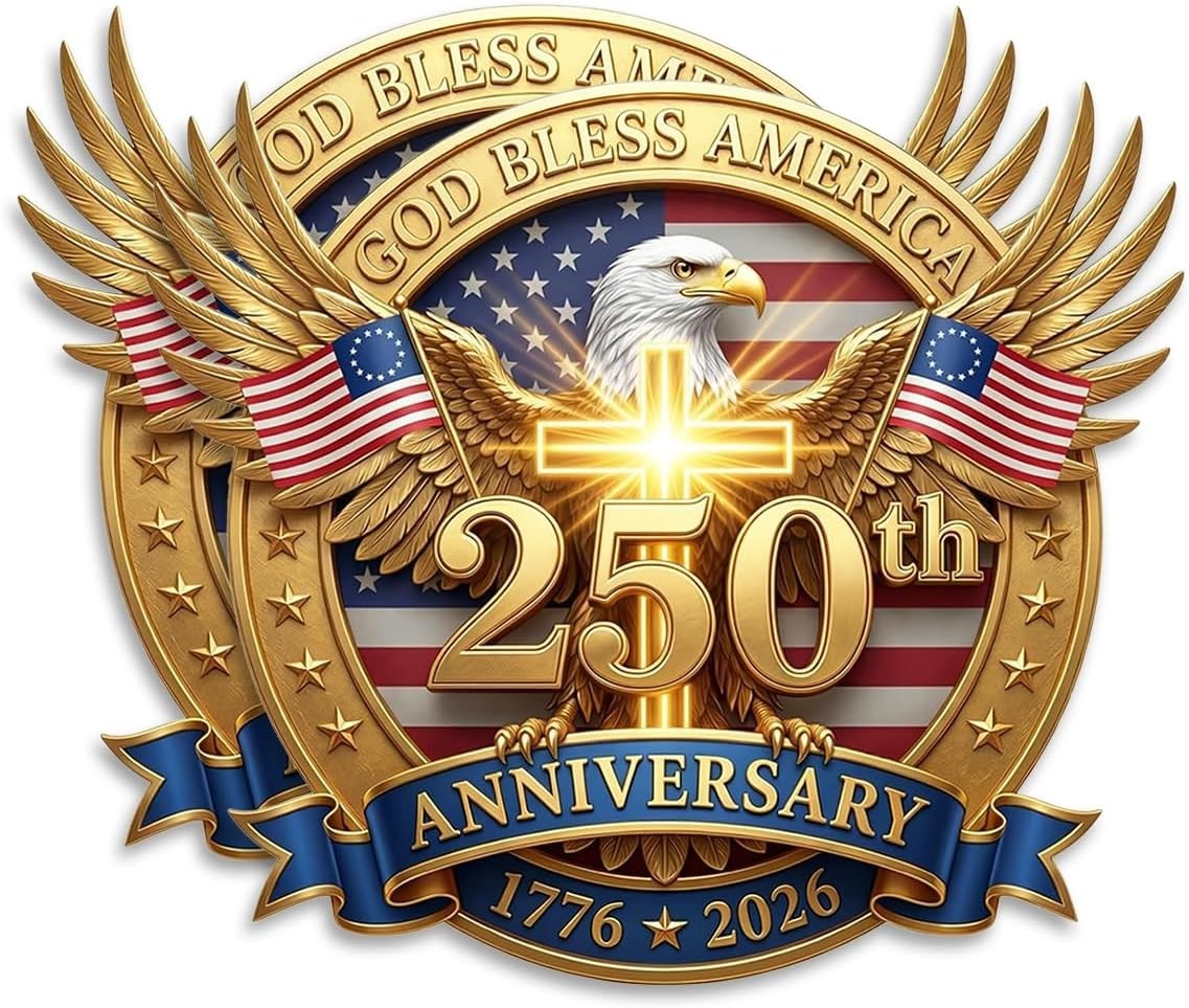 250th Anniversary USA 4″ x 5″ Sticker Vinyl Decal 2-Pack