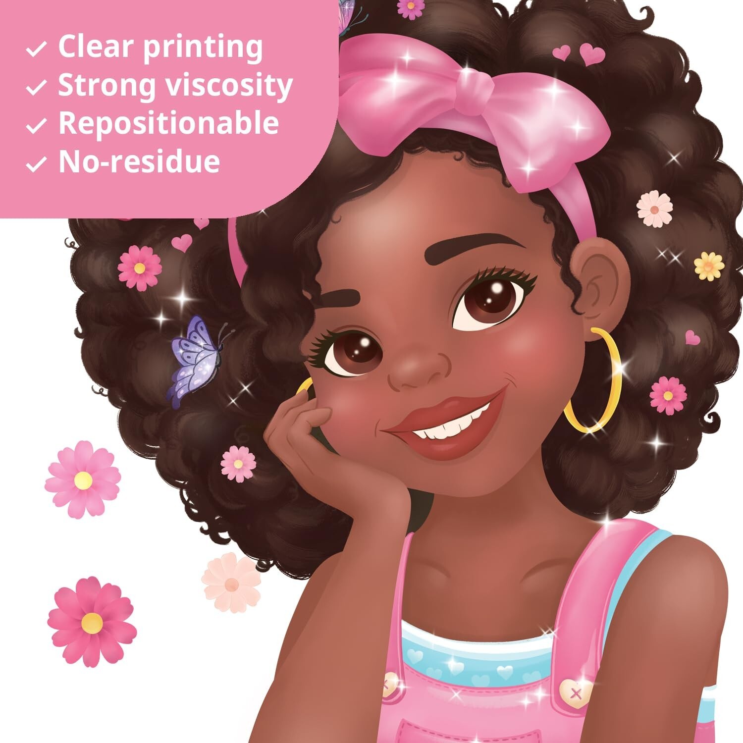 DECOWALL SG2-2405 Black Girl Magic Wall Stickers Decals Kids Girls Room Littl…