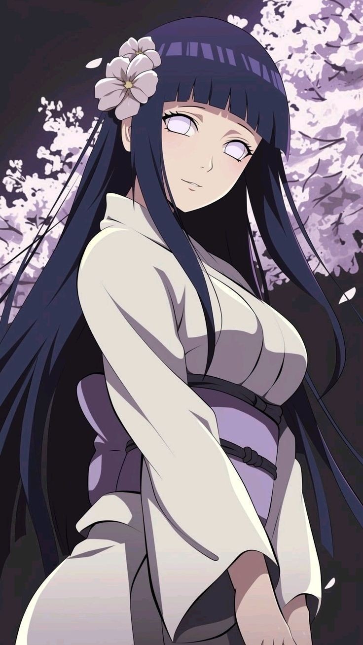 hinata hyuga Waifu Sticker high quality glossy print