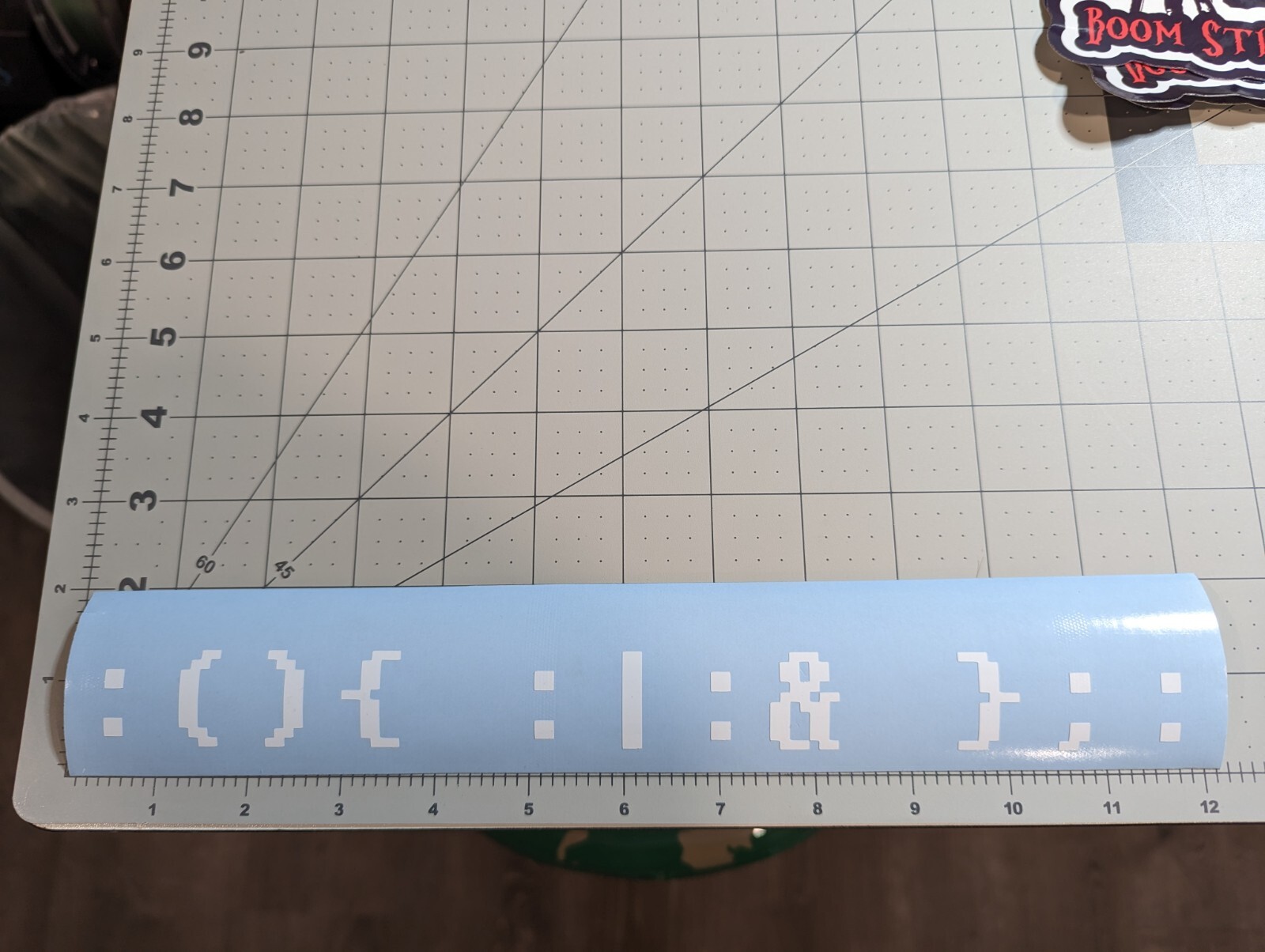Linux / Unix terminal fork bomb «:(){ :|:& };:» vinyl decal your choice of color
