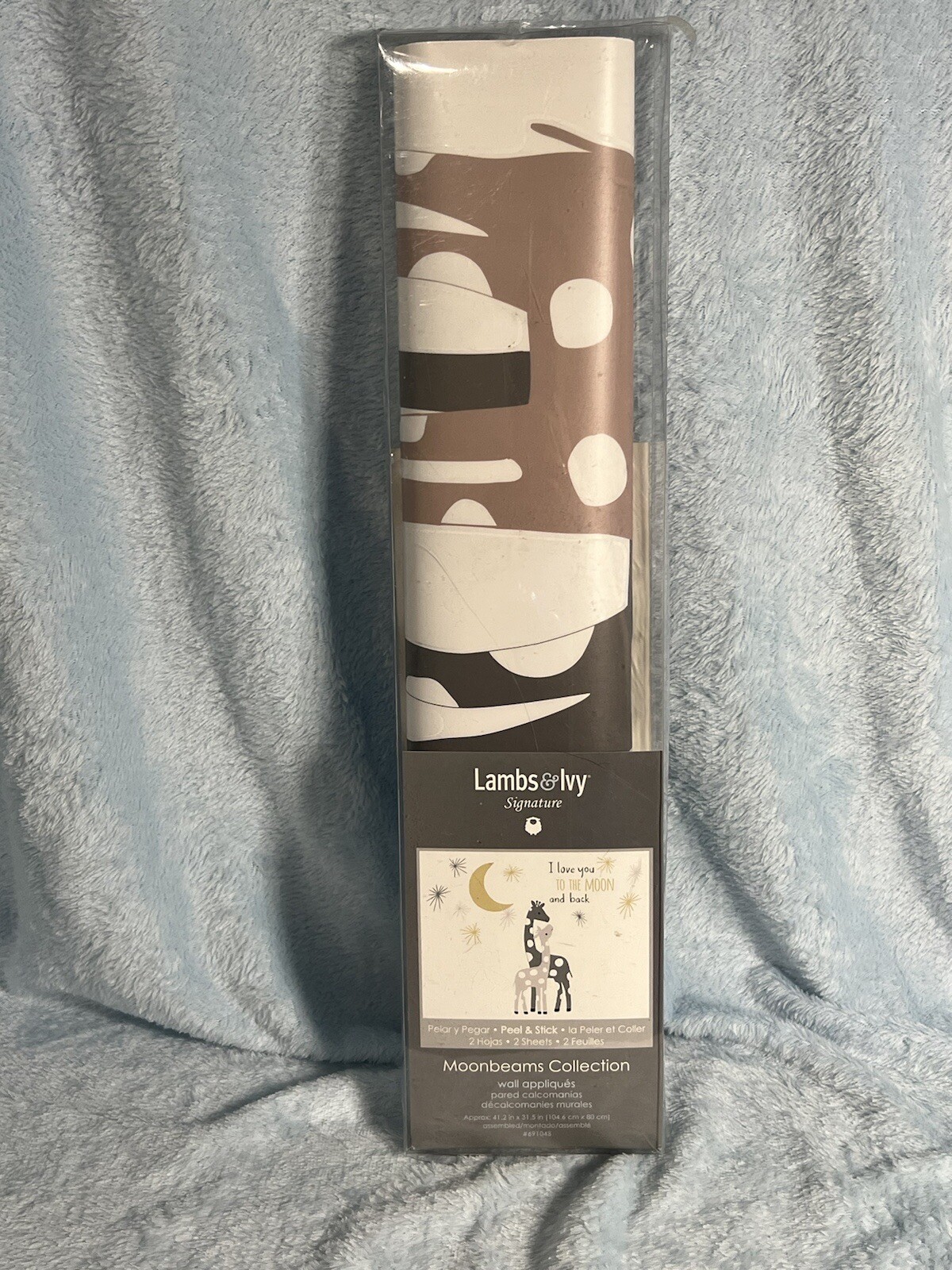 Lambs & Ivy Signature Moonbeams “Love You To…” Giraffe Wall Decals Peel & Stick