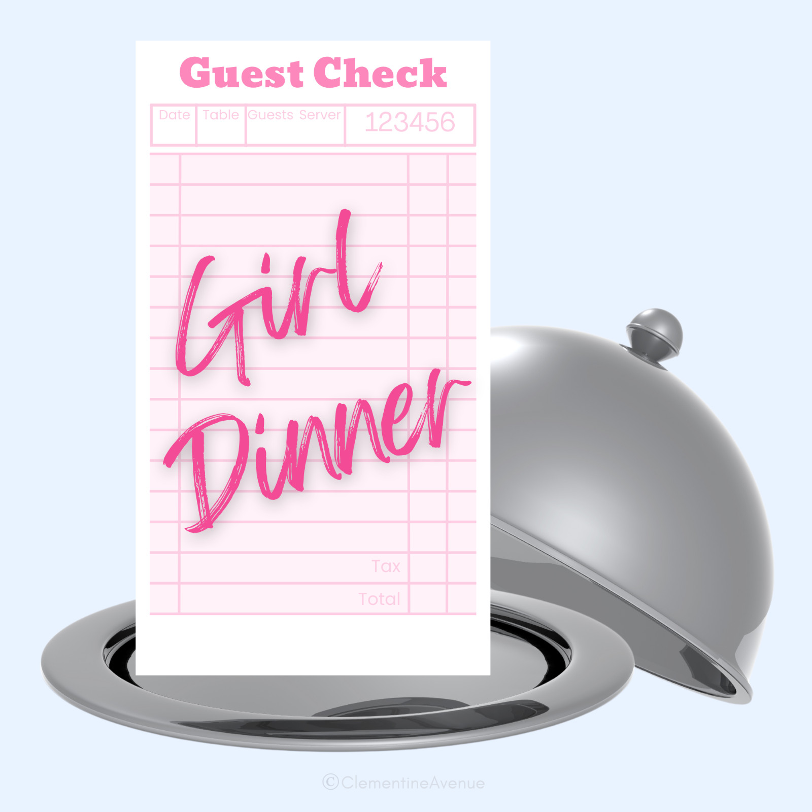 Girl Dinner Sticker Charcuterie Wine Night Guest Check Water Bottle Cell Phone