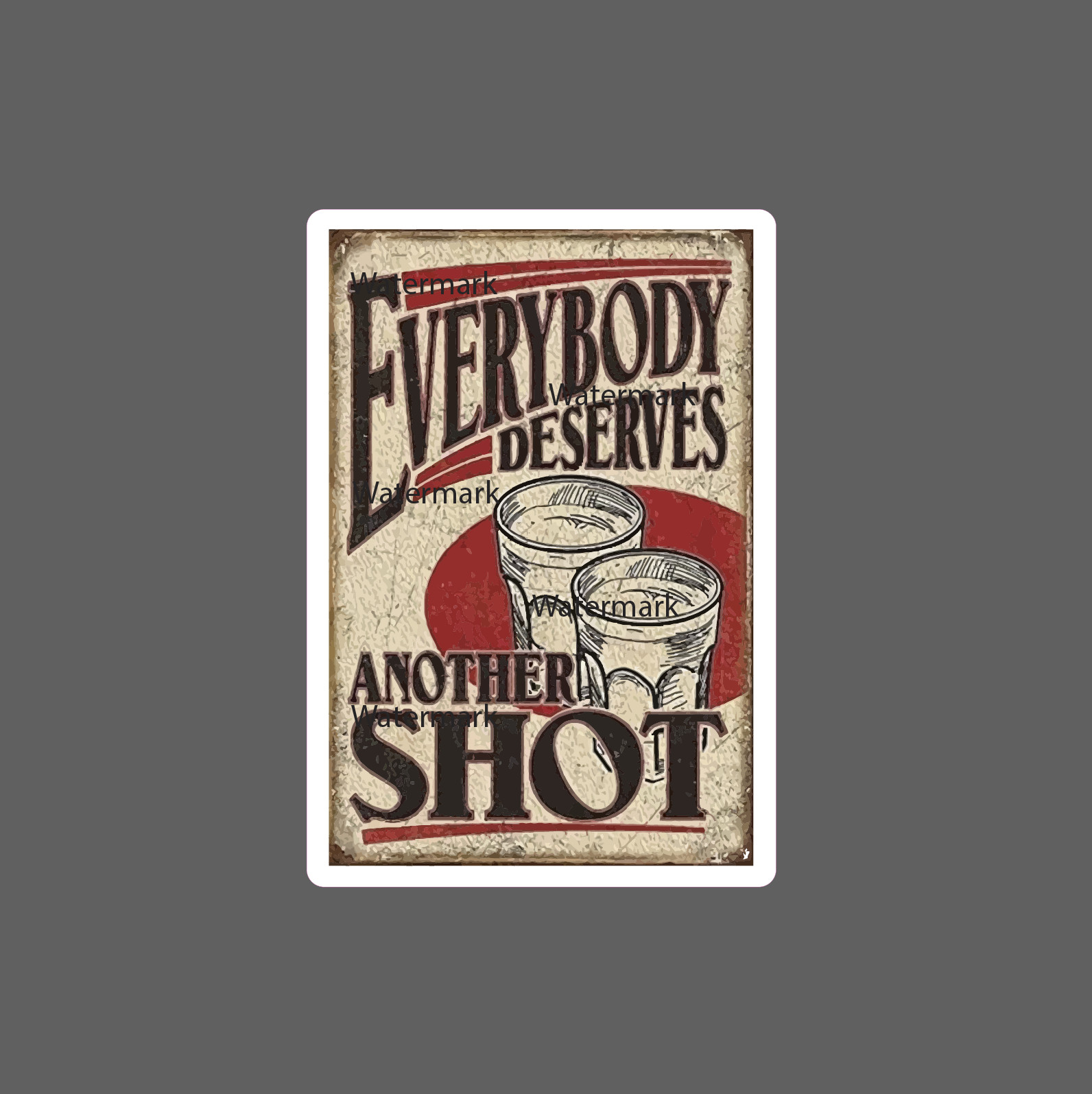 Another Shot Sticker Quote Funny Waterproof