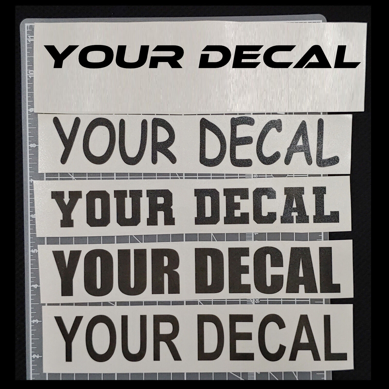 10″ Custom Personalized Vinyl Lettering Name Decal Sticker Car Window Tumbler (L