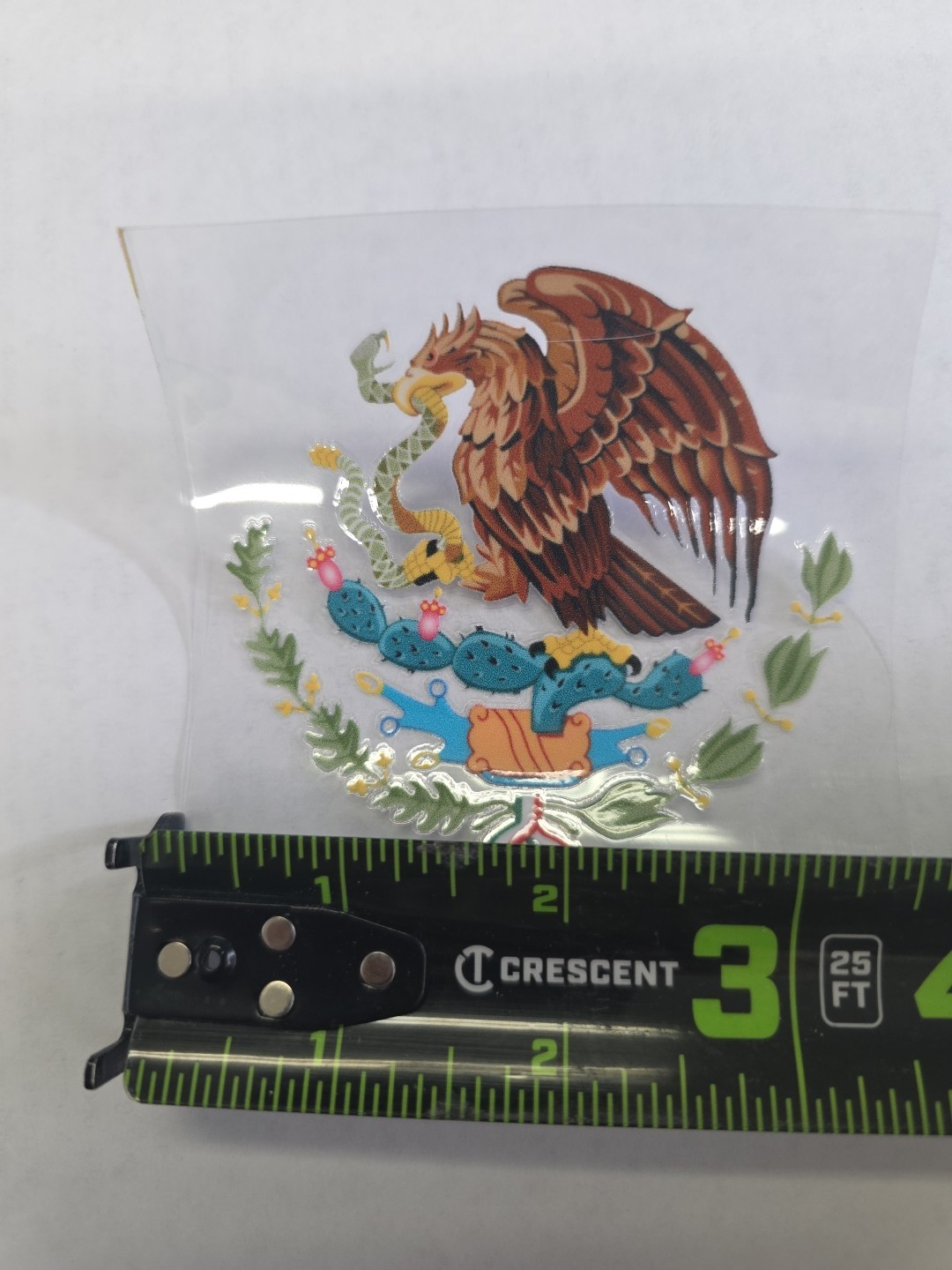 Mexican Coat Of Arms UVDTF Decal Made In USA Waterproof 3in X 3 In