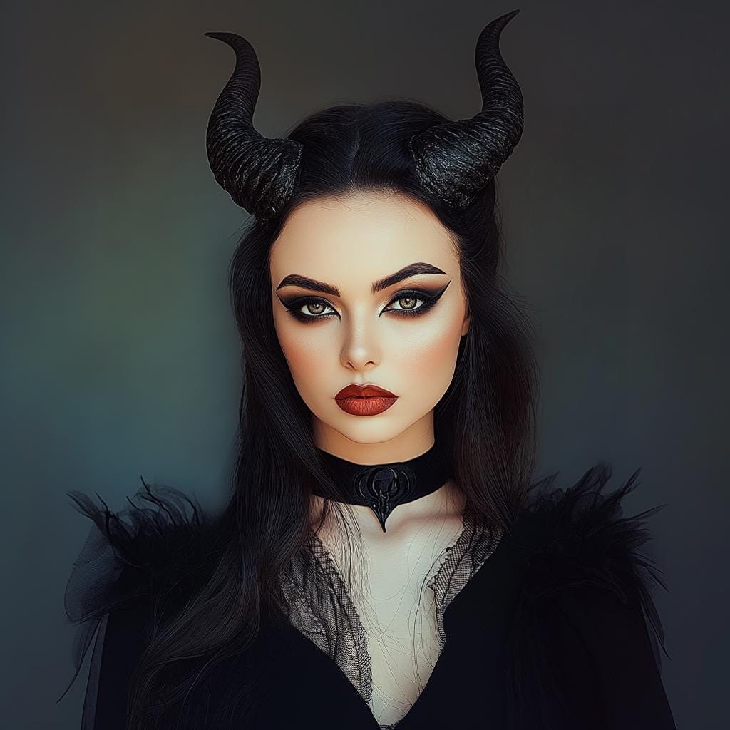 Gothic Demon Horns | 3D Printed Costume Horns | Cosplay Headpiece