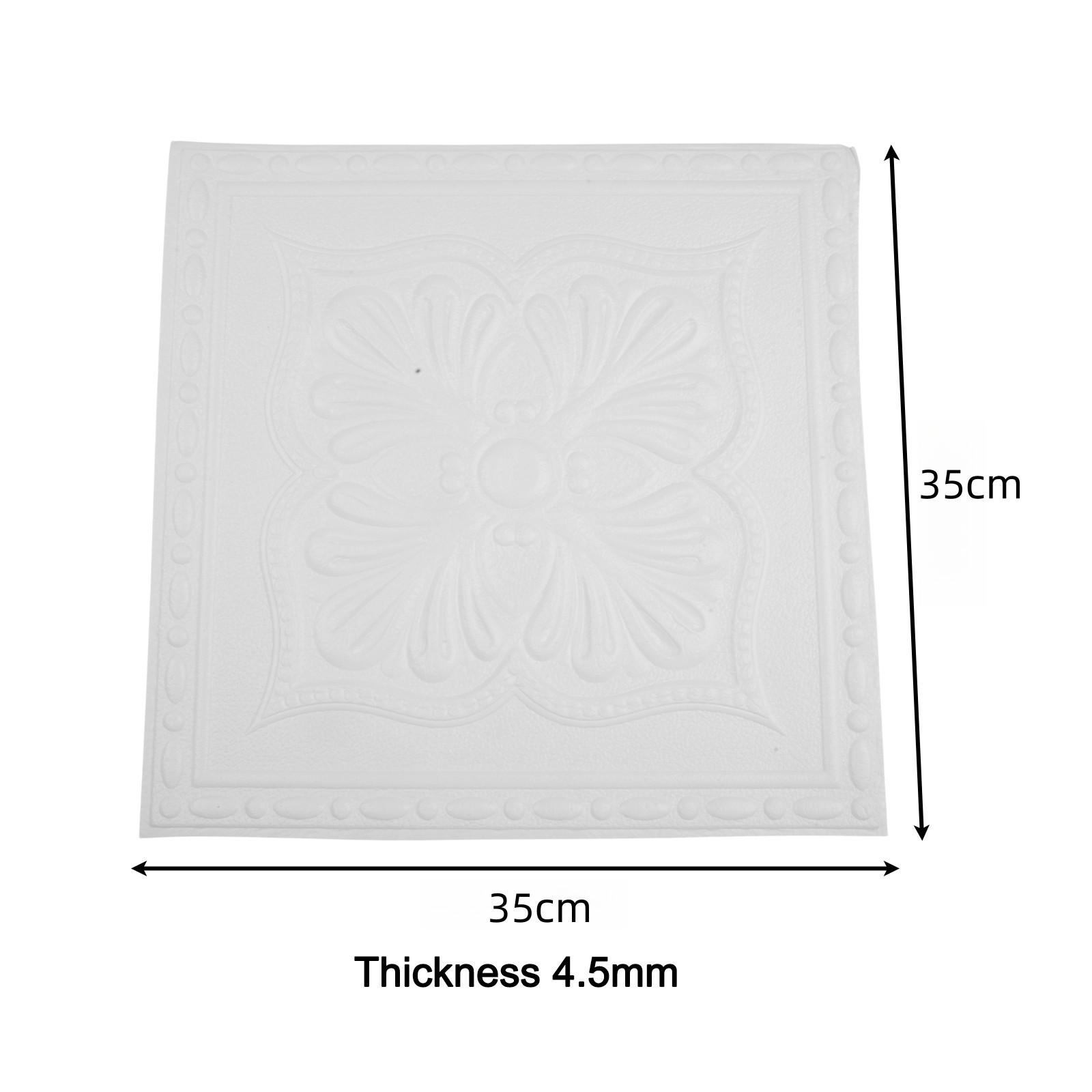 10pcs 35cm x 35cm XPE Foam Decorative Wall Stickers for Living Room Bedroom