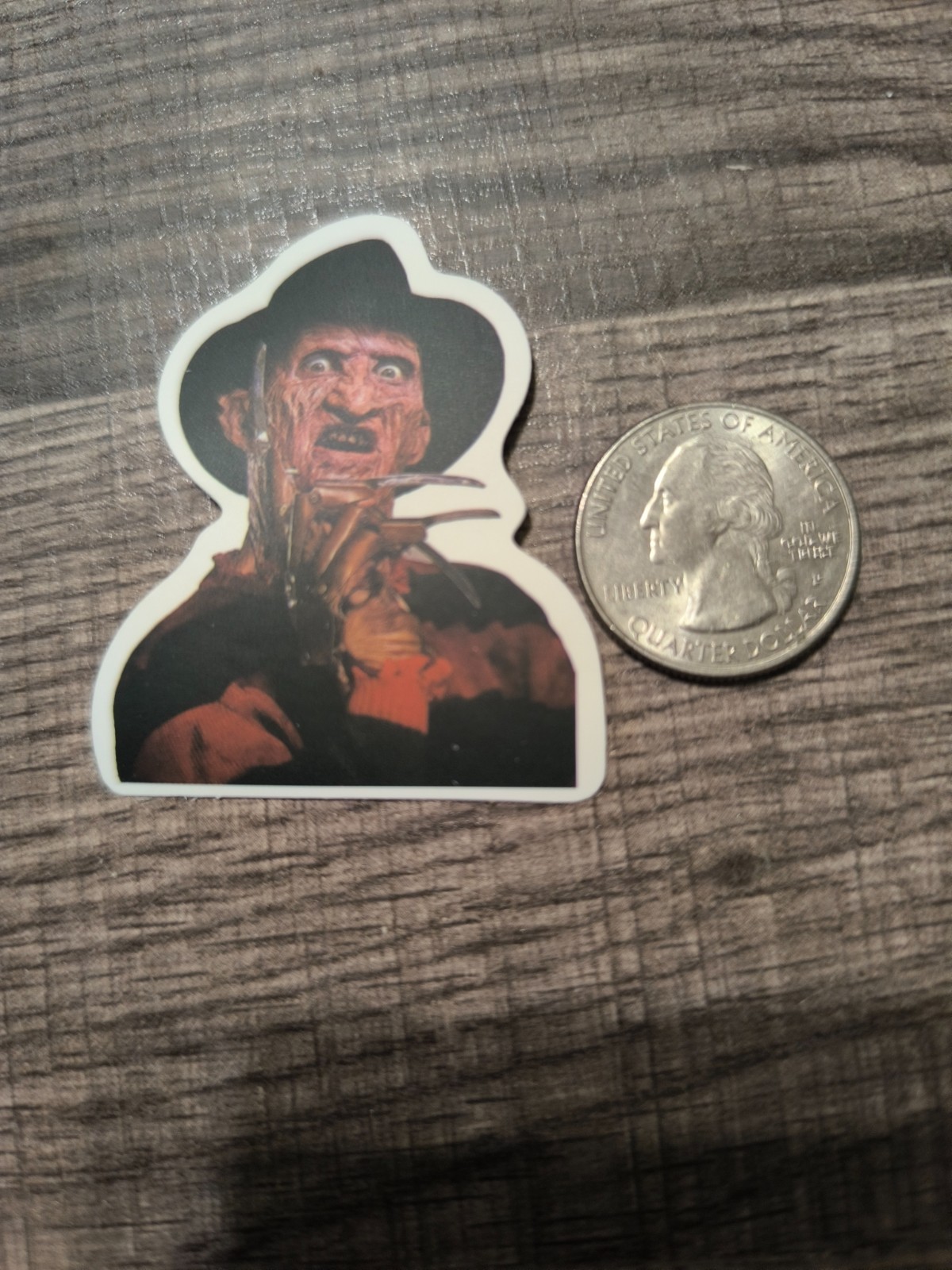 Freddy Krueger Glove Hand By Face Sticker Halloween A Nightmare On Elm Street !!