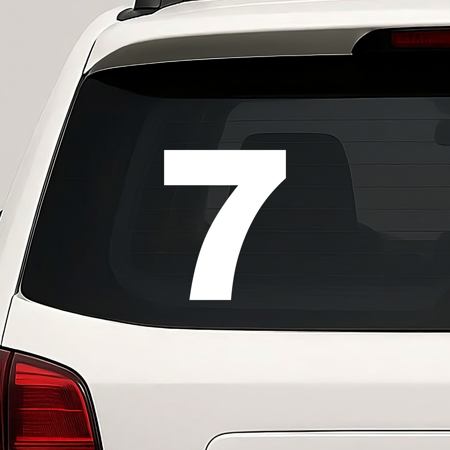 Number Seven 7 Vinyl Die Cut Decal Sticker – Bold