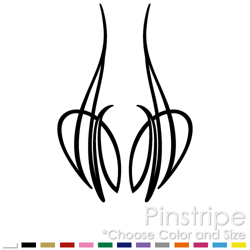 PINSTRIPE SET CHOPPER BIKE FENDER TANK CAR WINDOW VINYL DECAL STICKER (PS-18)
