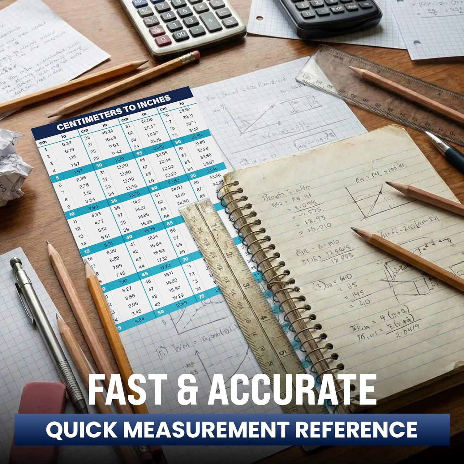 Centimeters to Inches Conversion Chart – Weatherproof Vinyl Sticker 8″x6