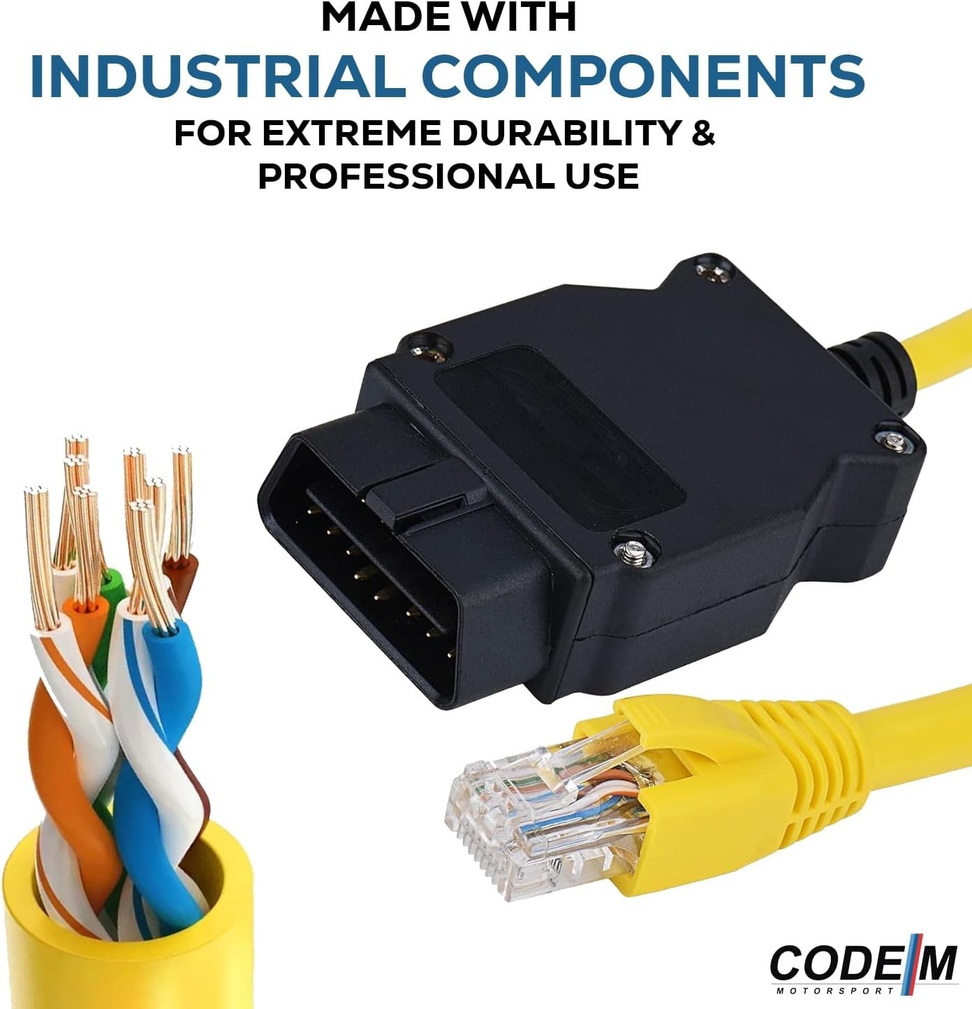 3-in-1 OBD2 to Ethernet Cable for BMW | USB-C & USB A Adapter | Coding Tool for